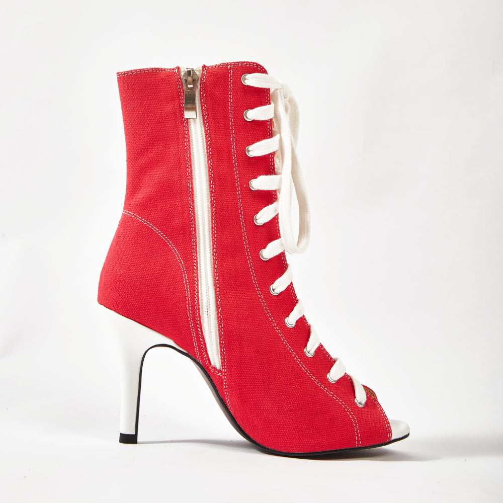 Bouge Moi Dance Shoes denim Red