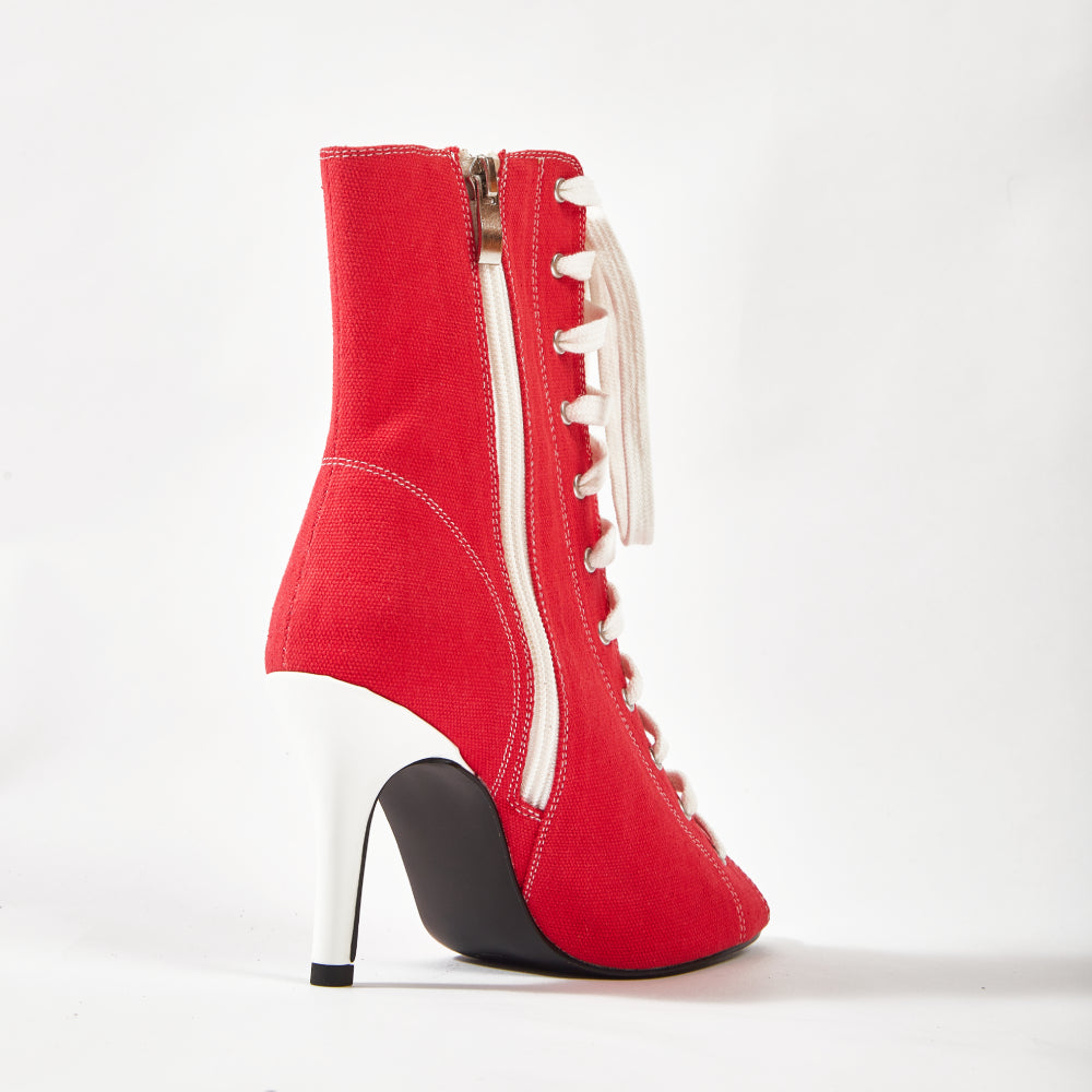 Bouge Moi Dance Shoes denim Red