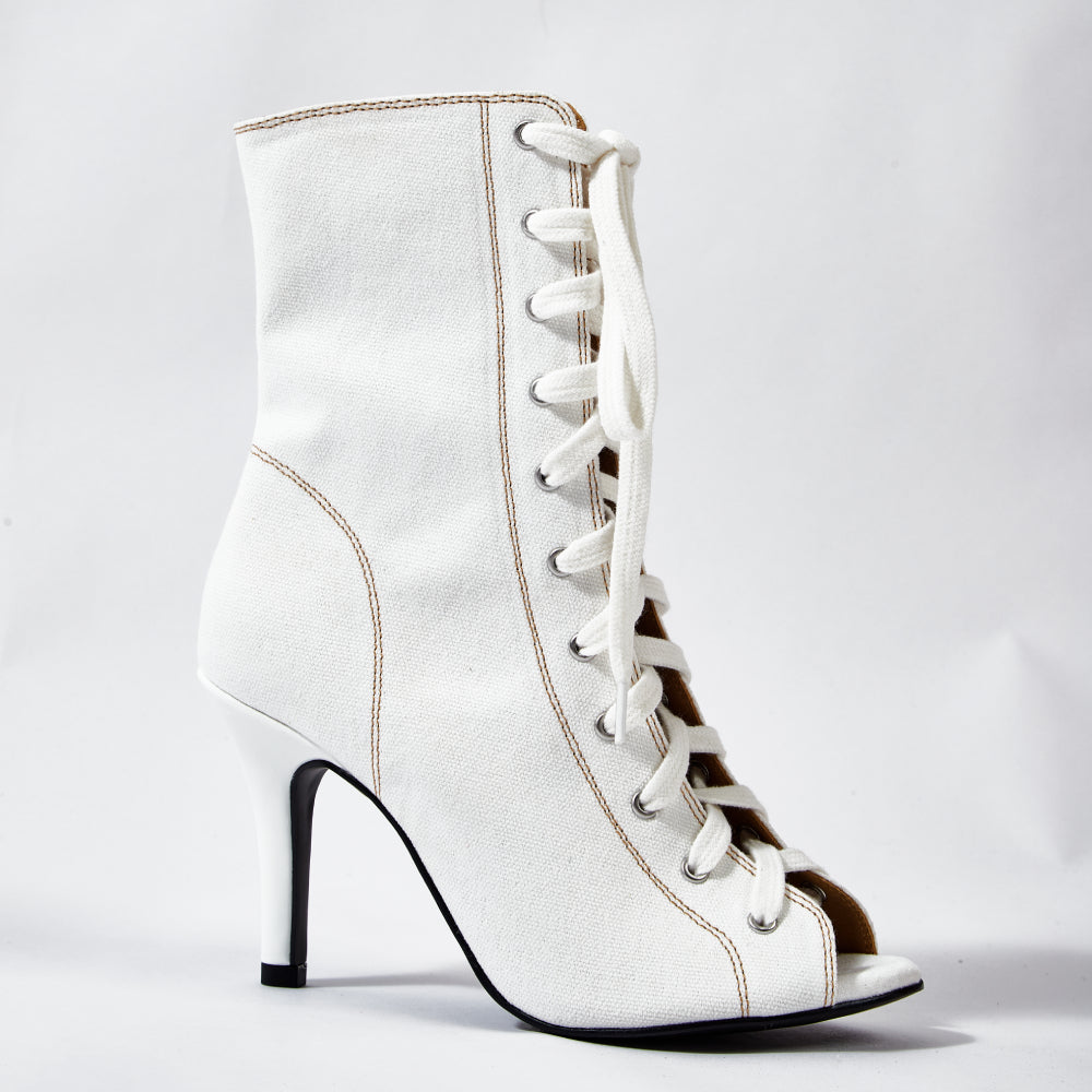 Bouge Moi Dance Shoes denim White