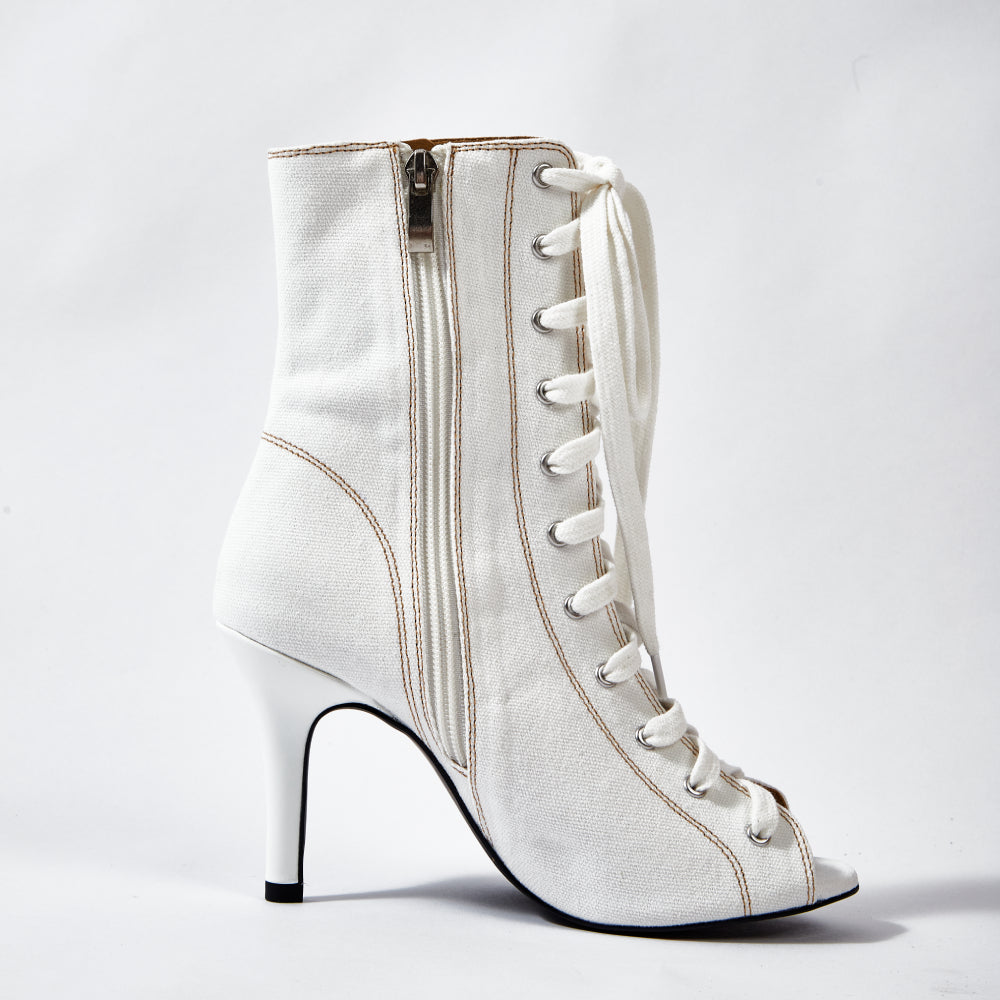 Bouge Moi Dance Shoes denim White